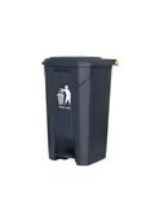 مجال العربية سلة مهملات دعسة ( 80 لتر ) لون رمادي - Image 4