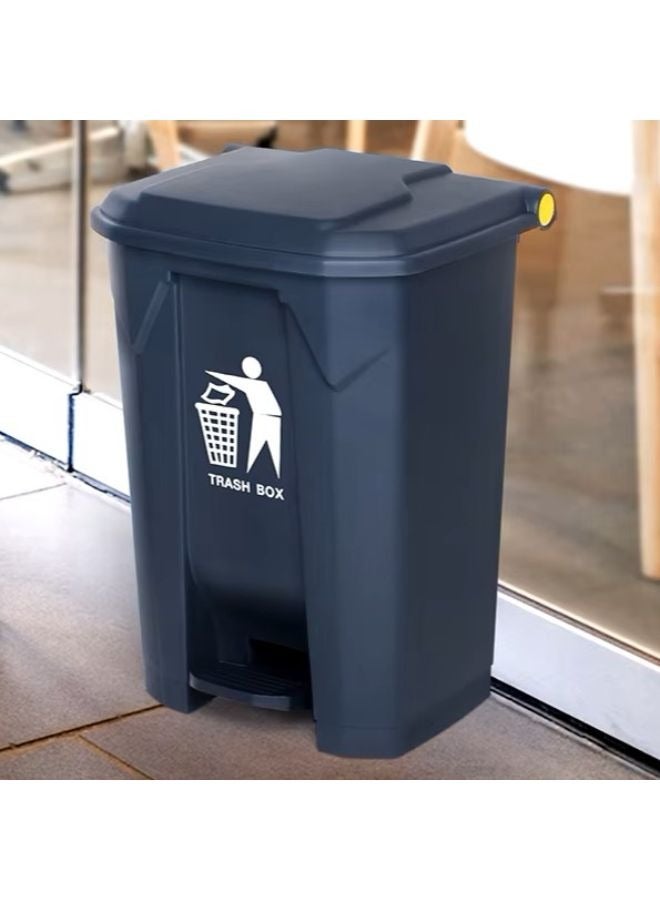 مجال العربية سلة مهملات دعسة ( 80 لتر ) لون رمادي - Image 3