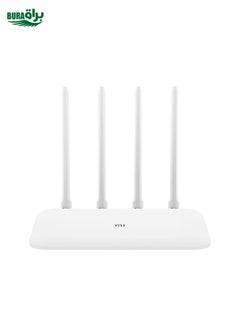 Original Xiaomi WiFi Router 4A Smart APP Control AC1200 1167Mbps 128MB 2.4GHz & 5GHz Dual-core CPU Gigabit Ethernet Port Wireless Router Repeater with 4 Antennas, Support Web & Android & iOS, US Plug(White)