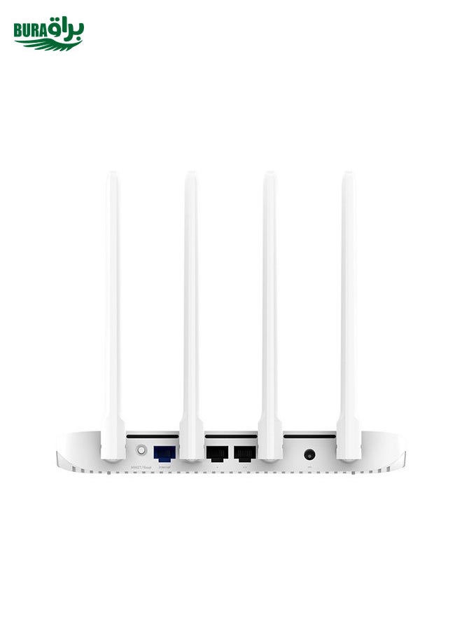 BURAQ - Original Xiaomi WiFi Router 4A Smart APP Control AC1200 1167Mbps 128MB 2.4GHz & 5GHz Dual-core CPU Gigabit Ethernet Port Wireless Router Repeater with 4 Antennas, Support Web & Android & iOS, US Plug(White) - Image 1