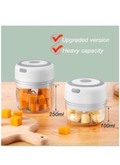 Generic Electric Mini Garlic Chopper, Portable Food Processor, Vegetable Chopper Onion Mincer, Cordless Meat Grinder with USB Charging for Vegetable, Pepper, Onion, Baby Food, Seasoning, Nuts (BPA-Free)  - Image 3