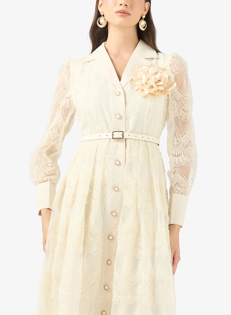 Khizana  Lace A-line Dress for Women | Best Price UAE