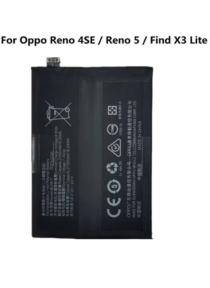 MUNTAQI High-Quality Original Replacement Battery for Oppo 4SE, Reno 5, and Find X3 Lite – Black, Premium Lithium-Ion Cell, Long-lasting Power, Fast Charging, Safe and Easy Installation - Image 2