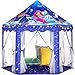 Monobeach Mermaid Princess Tent Girls Blue Large Playhouse Kids Castle Play Tent with Star Lights Gift Toy for Children Indoor and Outdoor Games - Image 2