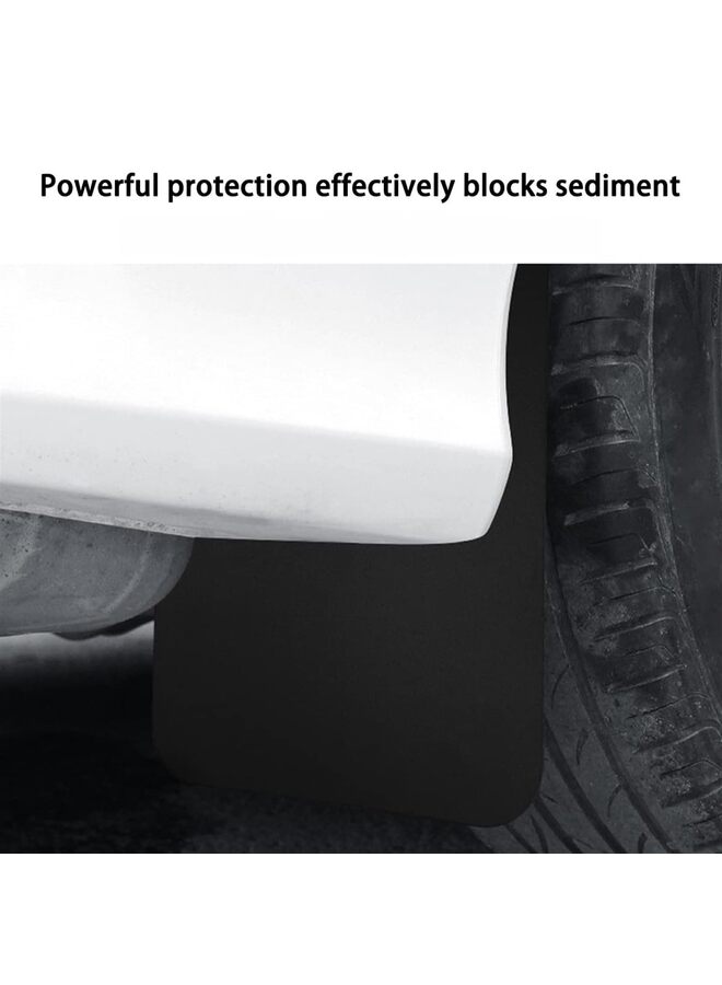 Generic 4pcs Universal Car Mud Flaps,Flexible and Bendable Mudflaps Dirty Fenders, Auto Accessories Vehicles Mudguard Splash Guards Front and Rear Set (Color : Black)  - Image 4