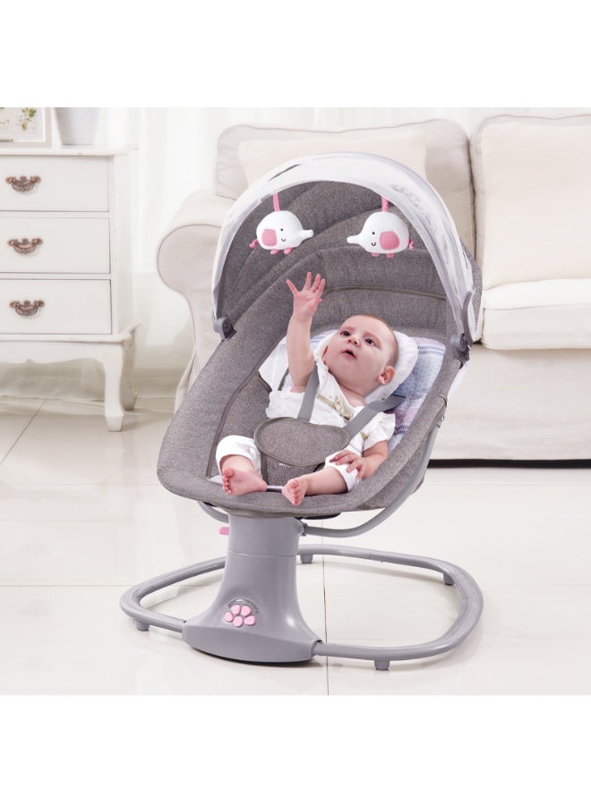 ماستيلا كرسي أطفال هزاز مع جهاز تحكم عن بعد من ماستيلا - 5 سرعات قابلة للتعديل، حتى 36 شهرً - Image 2