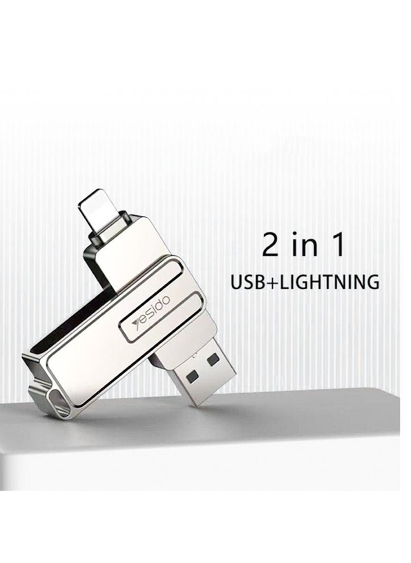 Yesido 64GB Flash Drive, Lightning Port, USB 3.0  - Image 1