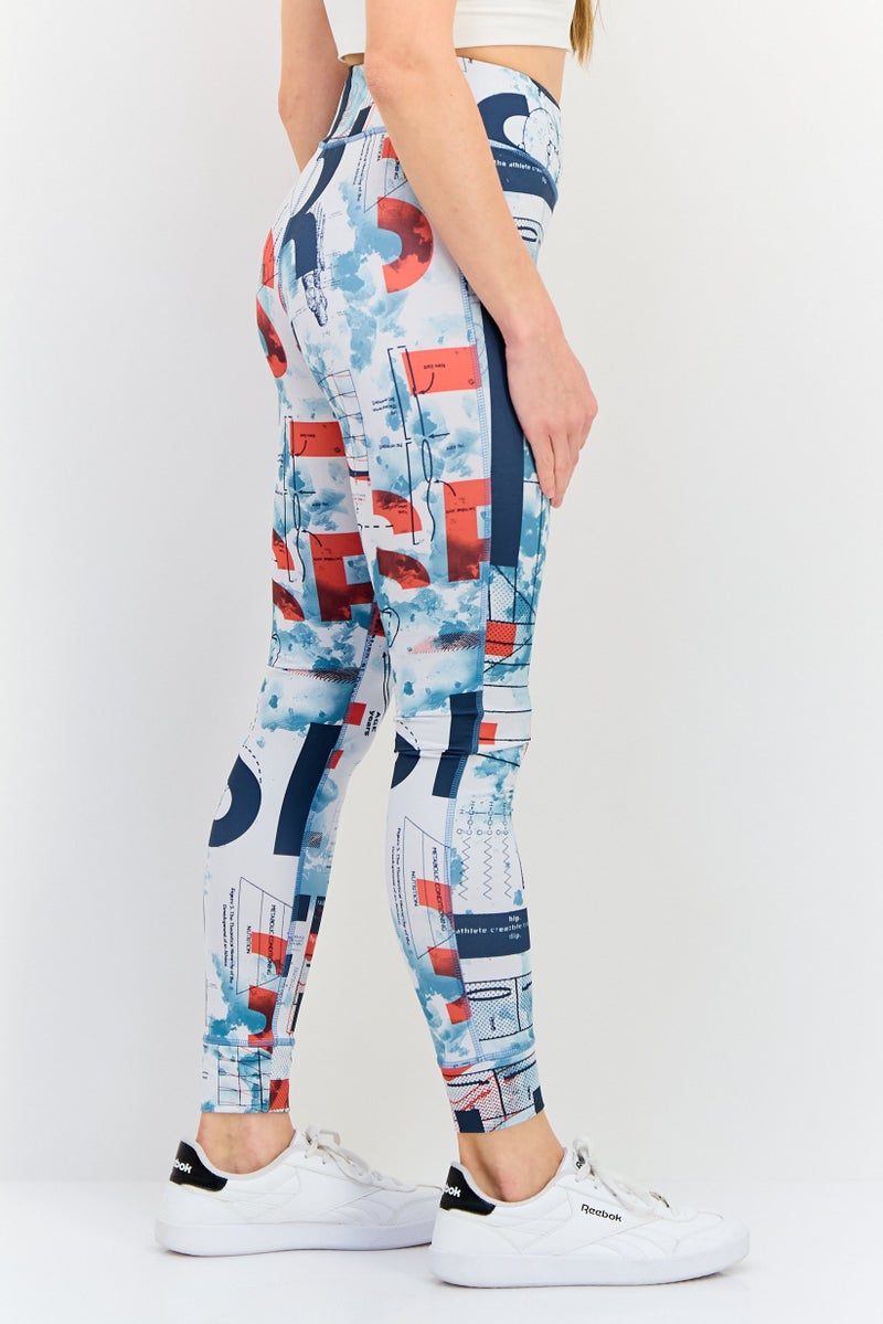 Reebok Women Sportswear Fit Training Tights, Multicolor - Image 3