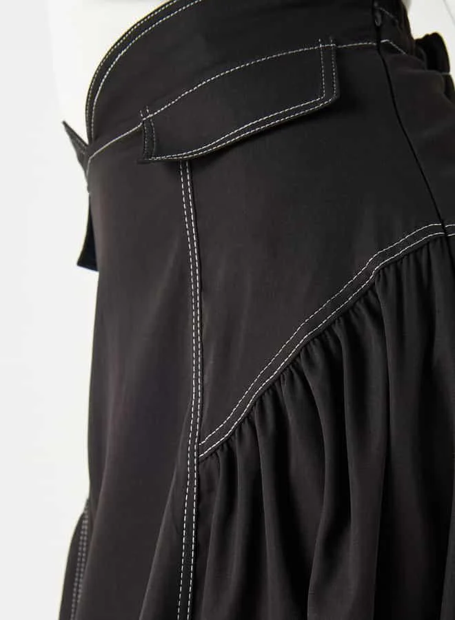 2Xtremz 2Xtremz A-line Maxi Skirt with Semi-Elasticated Waistband