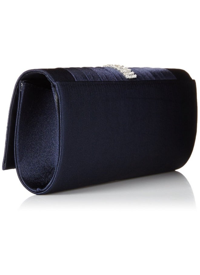 Womens Pleated Satin Crystal Fashion Clutch Evening Bag Navy Blue Large - pzsku/Z8A3D3574C3ACD59FCCE1Z/45/_/1714992766/af174cfc-5a11-4206-be73-9e587df2624e