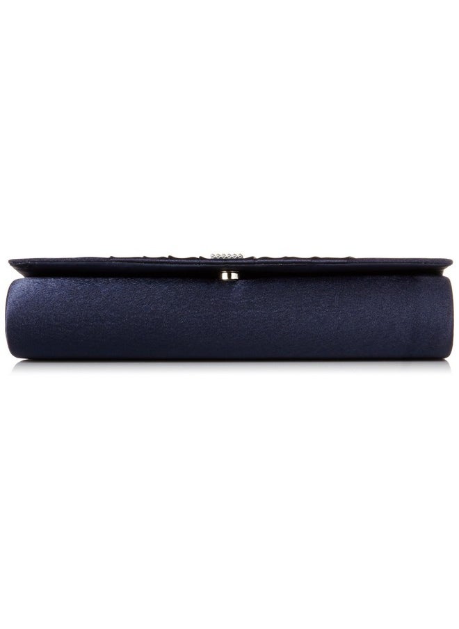 Womens Pleated Satin Crystal Fashion Clutch Evening Bag Navy Blue Large - pzsku/Z8A3D3574C3ACD59FCCE1Z/45/_/1714992767/f20011f3-63b4-4347-ba0d-d7c5a6f68a79