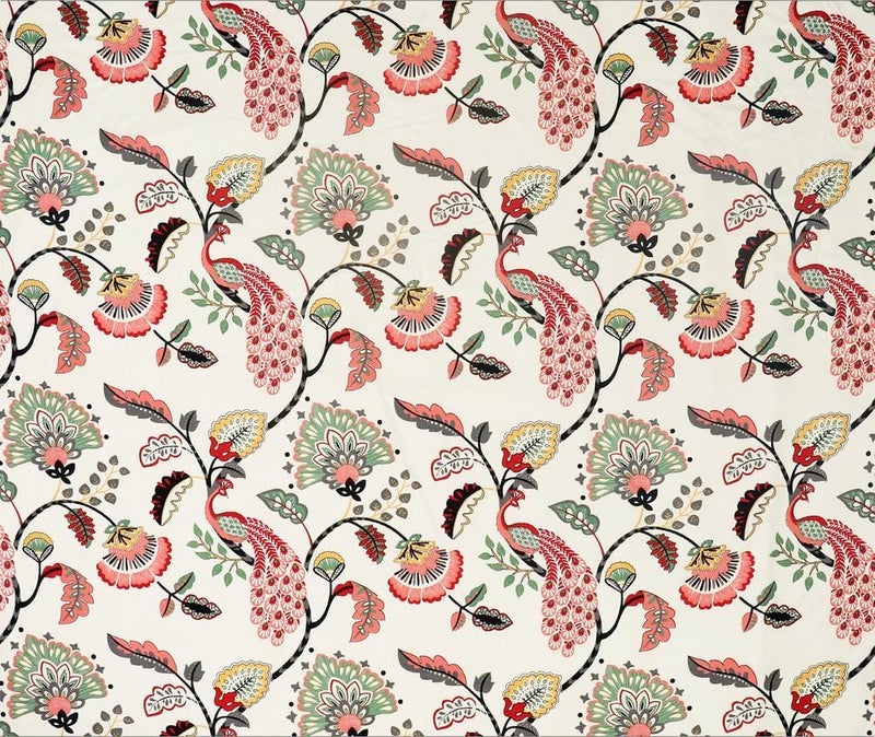 DECOREZA 300 Tc Cotton Feel Glace Cotton Elastic Fitted Printed King Size Double Bed Bedsheet With 2 Pillow Covers And Fits Upto 8 Inches Mattress (Beige Anokhi, King Size 78 X 72 Inch) - Image 2