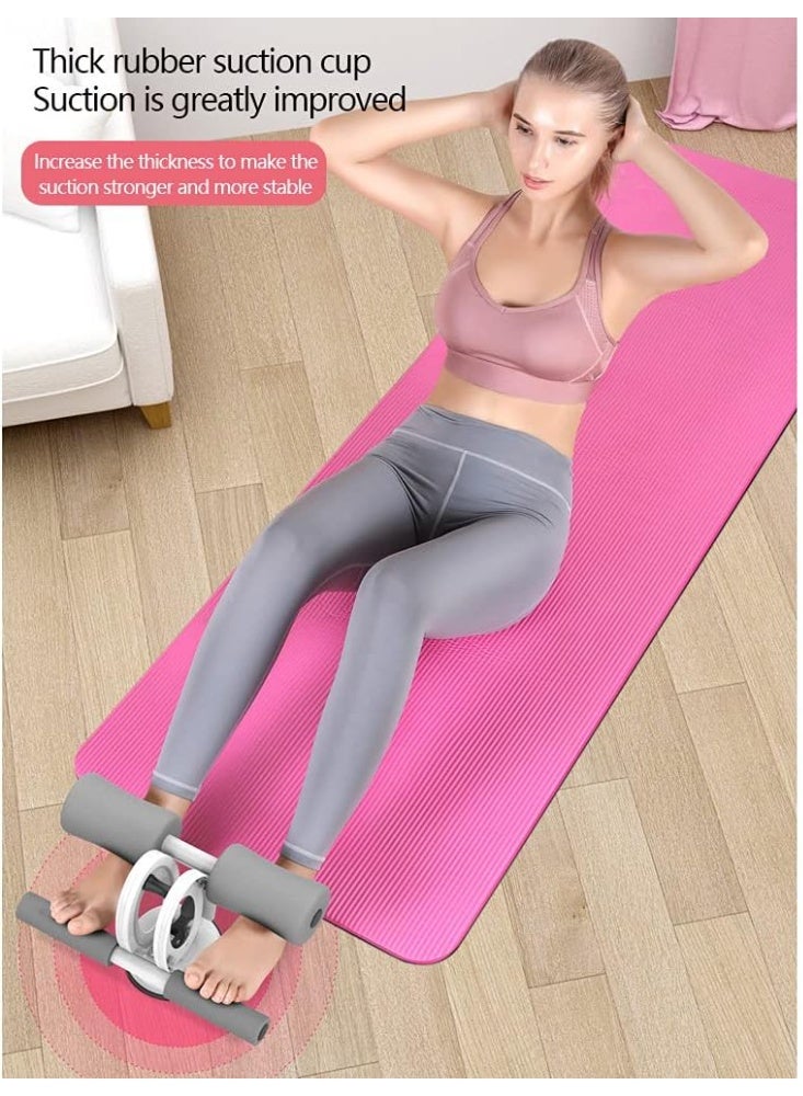 MARGOUN Portable Suction Cup Sit-Up Bar for Floor – Adjustable Core & Abdominal Workout Equipment with Padded Foot Support for Home Gym, Pink - Image 5