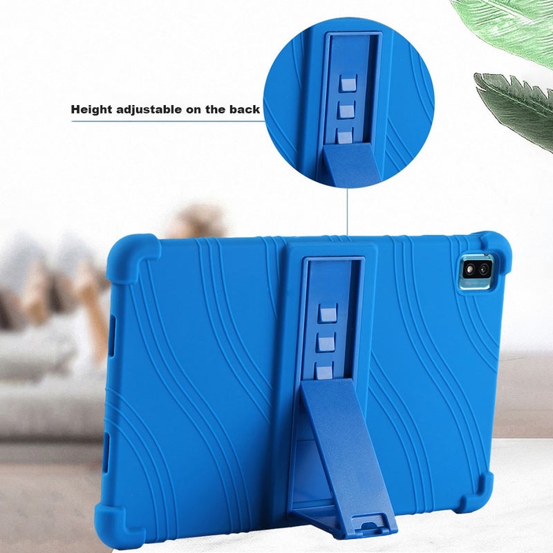 erorex For Tcl 10 Tab Max 10.36 Inch Silicone Tablet Protective Case With Invisible Bracket(Black) - Image 4