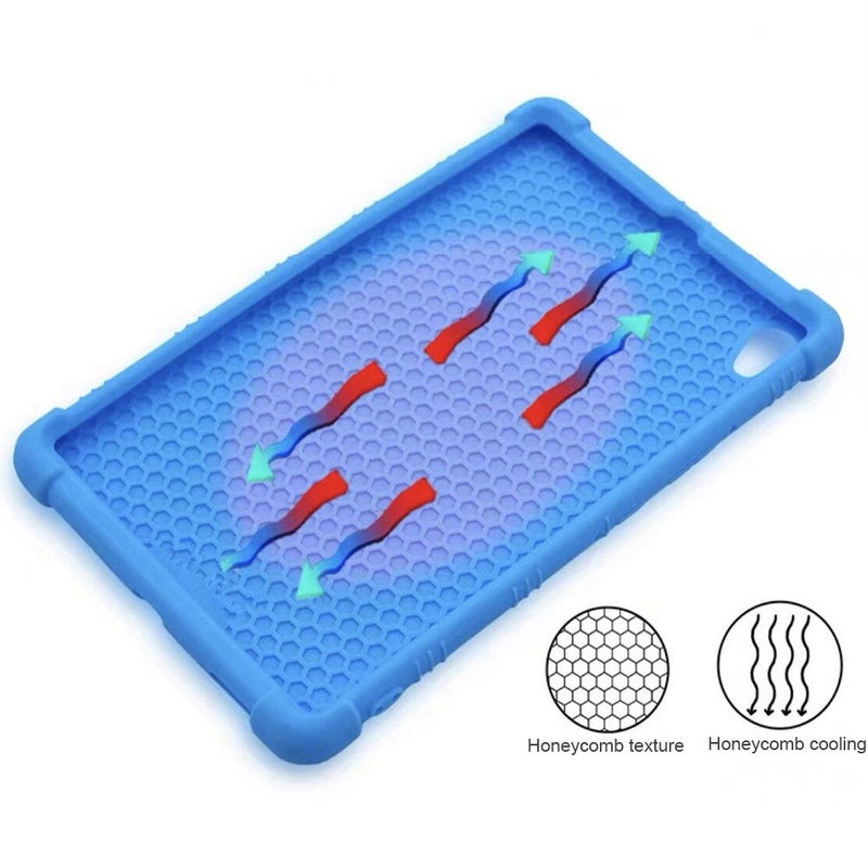 erorex For Tcl 10 Tab Max 10.36 Inch Silicone Tablet Protective Case With Invisible Bracket(Black) - Image 5