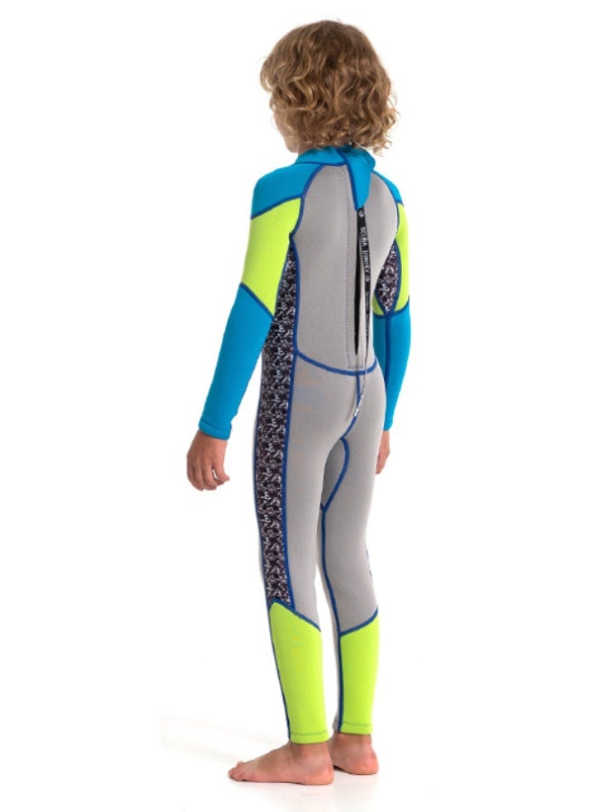Hisea Kids Wetsuit for Boys Girls Children, Neoprene Full Wet Suits 2.5mm Long Sleeve Back Zip Shorty Toddlers/Youth Thermal Swimsuits for Swimming Diving Surf - Image 3