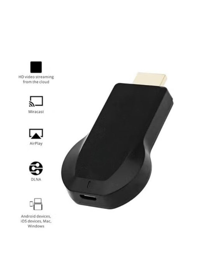 Universal Wireless Wi-Fi Display Dongle – HDMI Screen Mirroring Stick – Miracast & AirPlay Compatible Streamer – High-Definition Wireless Receiver for Android, iOS, Mac, and Windows. - Image 3