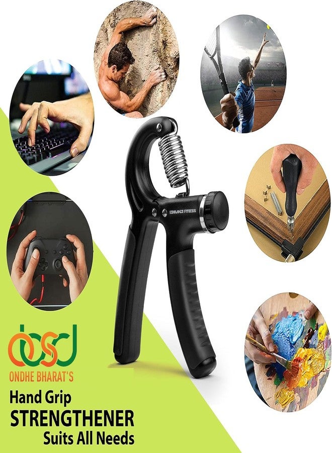 Ondhe Bharat's Hand Grip Workout Strengthener, Adjustable Hand Gripper for Men & Women for Gym Workout Hand Exercise Equipment to Use in Home for Forearm Exercise, Finger Power Gripper (MultiColor) - Image 4