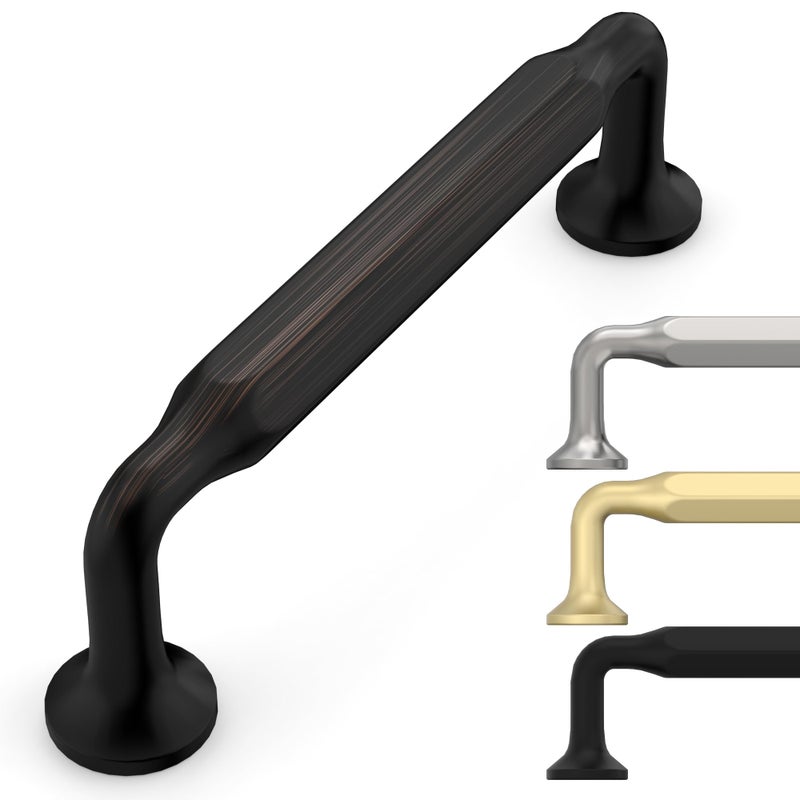 9BUILD 10 Pack Oil Rubbed Bronze Cabinet Pulls 375 Inch Kitchen Cabinets Handles Hardware Bronze Drawer Pulls - Image 2