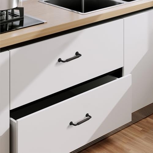 9BUILD 10 Pack Oil Rubbed Bronze Cabinet Pulls 375 Inch Kitchen Cabinets Handles Hardware Bronze Drawer Pulls - Image 3