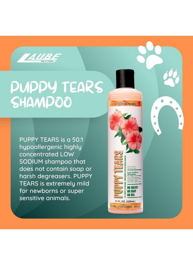 Laube - Kelco by Laube Puppy and Kitten Shampoo - Puppy Tears Shampoo for Newborn Pets - Natural, Hypoallergenic, Cruelty-Free Formula for Grooming Baby Dogs, Cats, and Pets (50:1 Concentrated, 11 fl oz) - Image 1