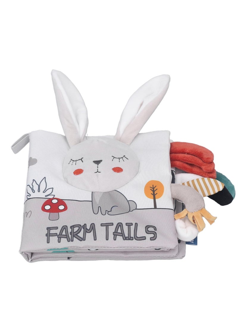 Velaurs Baby Cognitive Toy Rabbit Cloth Book  - Image 1