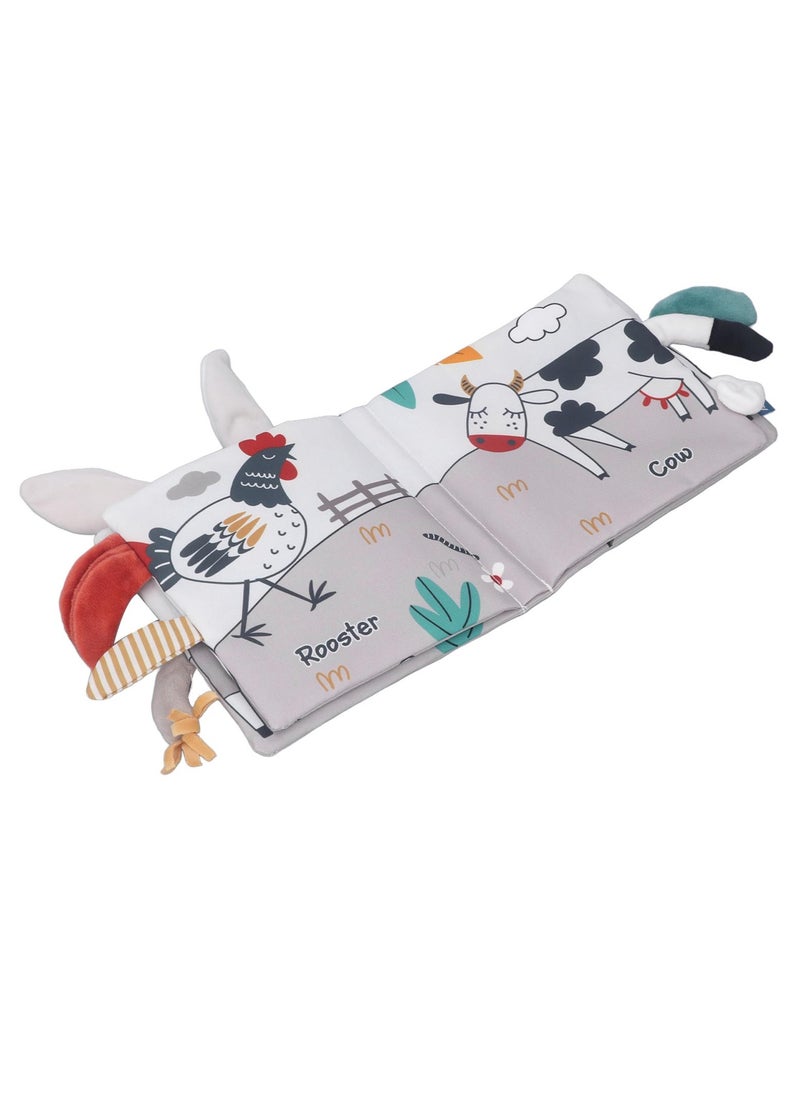 Velaurs Baby Cognitive Toy Rabbit Cloth Book  - Image 2