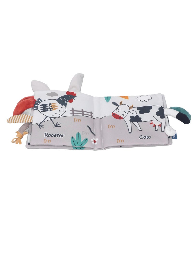 Velaurs Baby Cognitive Toy Rabbit Cloth Book  - Image 3