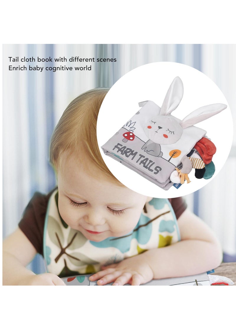 Velaurs Baby Cognitive Toy Rabbit Cloth Book  - Image 4