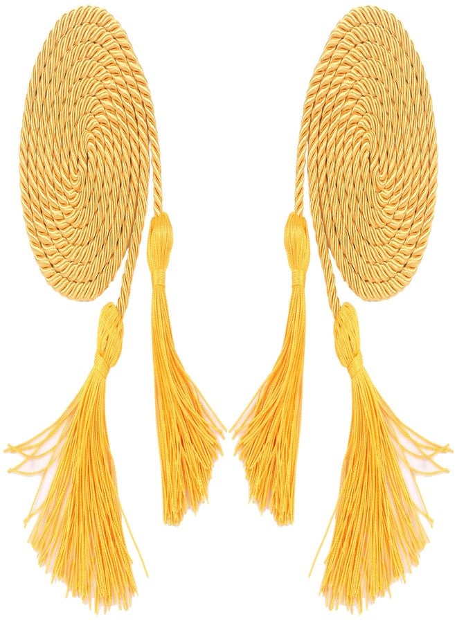 GRADFTY Double Gold Graduation Honor Cords for Graduation 2025, National Honors Society Gold Cords - Image 2