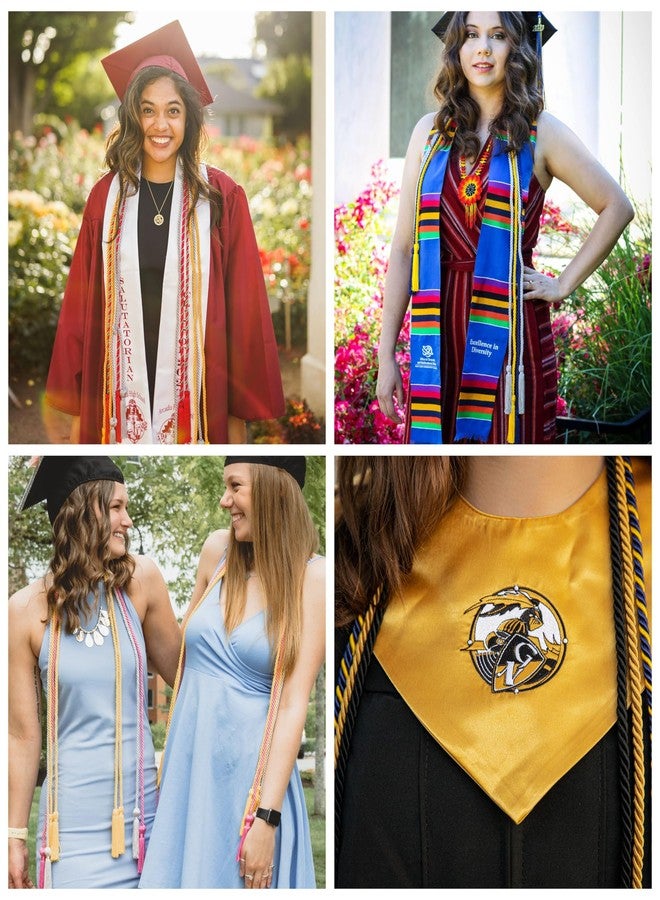 GRADFTY Double Gold Graduation Honor Cords for Graduation 2025, National Honors Society Gold Cords - Image 5
