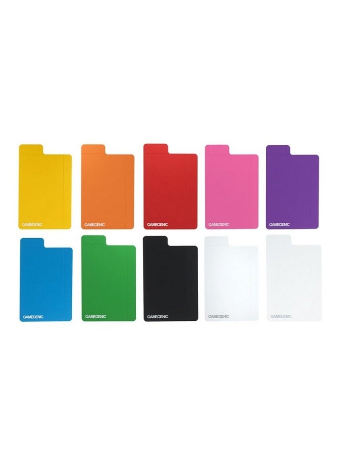Gamegenic - Flex Card Dividers | 10-Pack Of Multi-Color Card Dividers With Foldable Register Tabs | Premium Card Game Protection | Optimized For Use With Deck Holders And Side Holders | Made By - Image 1