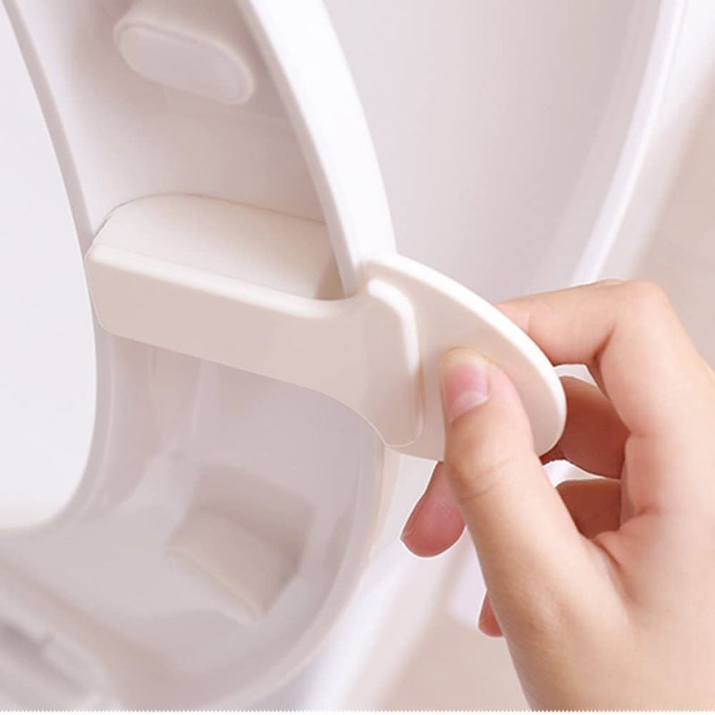 VANTIYAUS Toilet Cover Handle,(Pack of 2) Toilet Seat Pad Cover Lifter, Lift Raise Lower Lid the Clean Way - Avoid Touching - Self-adhesive Hygiene - Cleaner & Healthier - Image 5