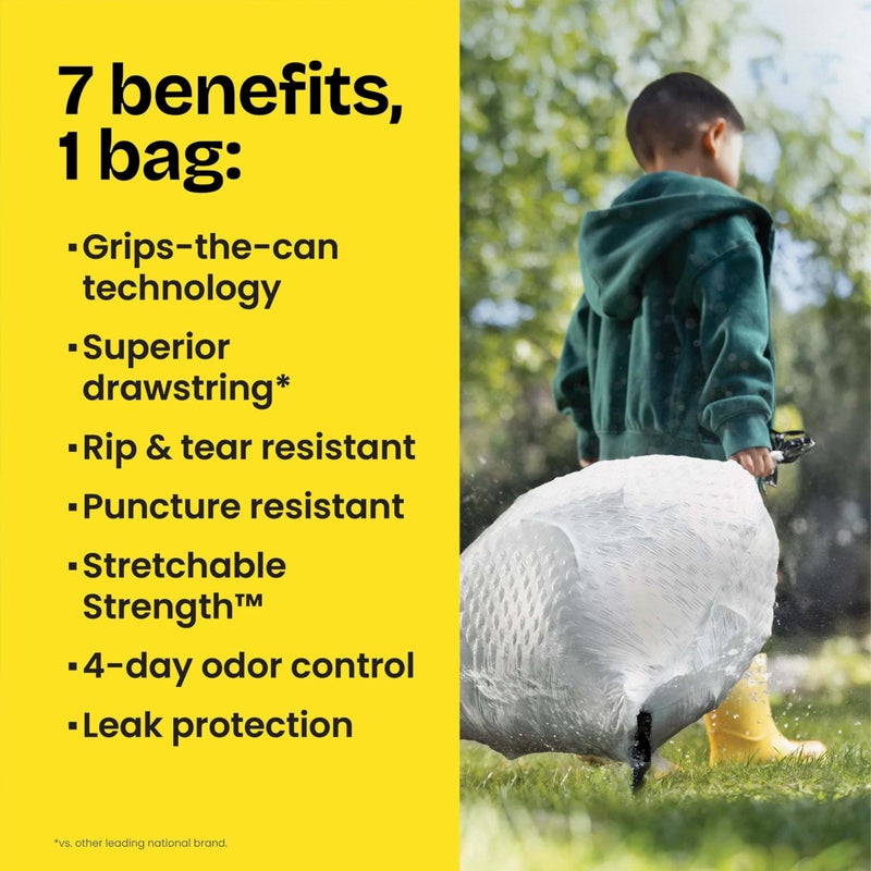 Glad ForceFlex Tall Kitchen Trash Bags, 13 Gallon, Pine-Sol Original, 40 Count (Package May Vary) - Image 4