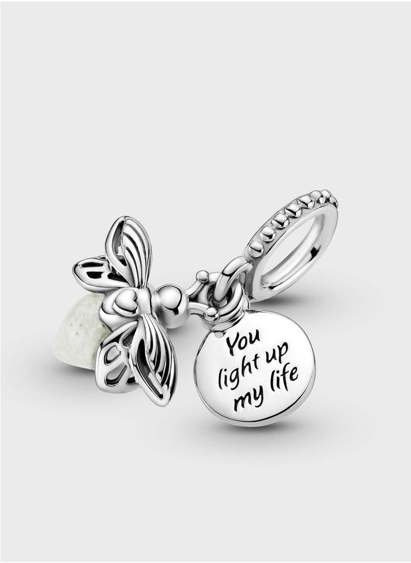 PANDORA - Glow-In-The-Dark Firefly Dangle Charm - Image 1