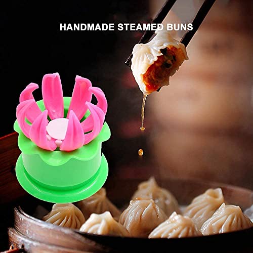 Lnt Fast Momos Dumpling Maker Mould Shape Plastic Dough Press Home Momo Maker Machine - 8 Cm, Multicolor - Image 4