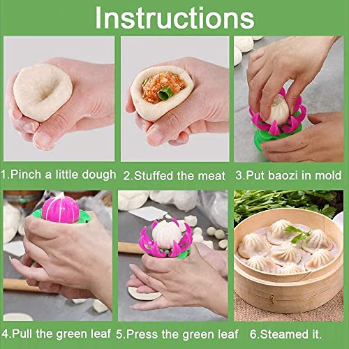 Lnt Fast Momos Dumpling Maker Mould Shape Plastic Dough Press Home Momo Maker Machine - 8 Cm, Multicolor - Image 5