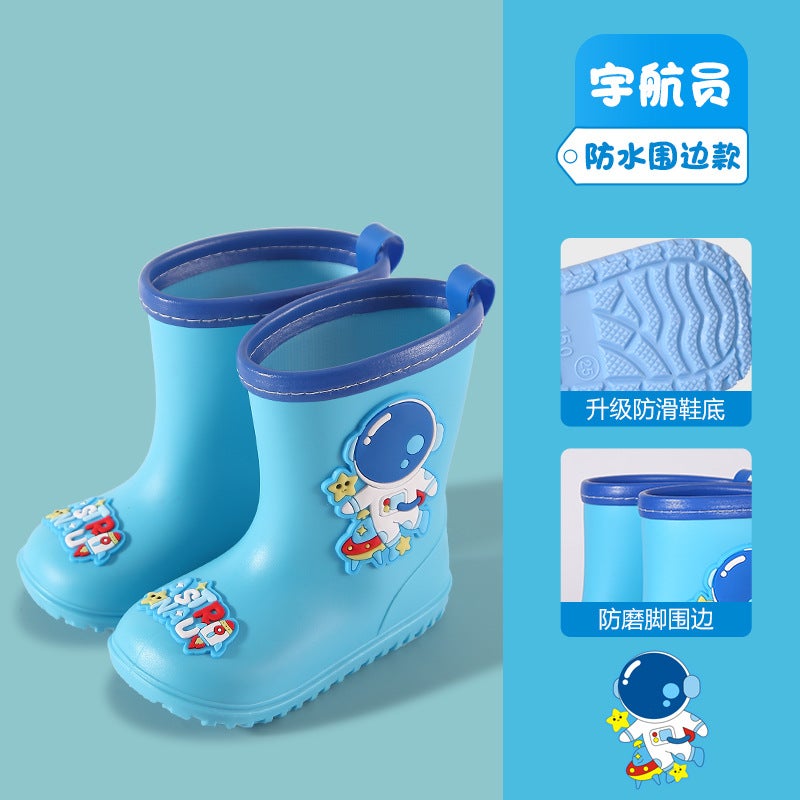 Children'S Rain Boots Cartoon Cute Children'S Rain Boots Non-Slip Soft Bottom Lightweight Waterproof Mouth Big Children All Seasons Girls Boys - Image 1