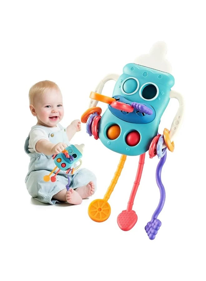 5-in-1 Sensory Toy for Babies - Montessori Baby Toy - Pull String Toy for Toddlers - Silicone Pull String Toy - Pop It Sensory Toy - Montessori Sensory Activity Toy - Baby Sensory Toy - Fine Motor Skills Toy - Educational Toy for Babies - Multi-Activity Baby Toy - Fidget Toy for Kids - Hand-Eye Coordination Toy - Toddler Activity Toy - Sensory Development Toy - Baby Travel Toy - Portable Baby Toy - Interactive Learning Toy - Baby Busy Toy - Silicone Educational Toy - Pull & Push Activity Toy - Baby Development Toy - Finger Training Toy - Tactile Sensory Toy - Toddler Learning Toy - Baby Activity Toy - Pop Bubble Toy - Sliding Ball Toy - Montessori Busy Cube - 5-in-1 Baby Activity Toy - Image 4
