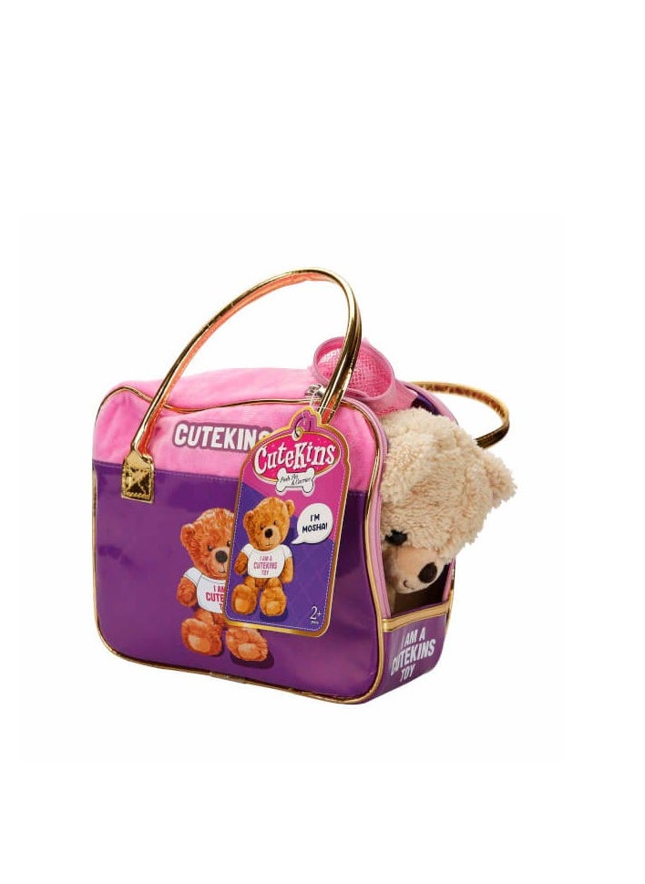 Funville FV CUTEKINS BEAR CUB POSH PET & CARRIER 20 CM 