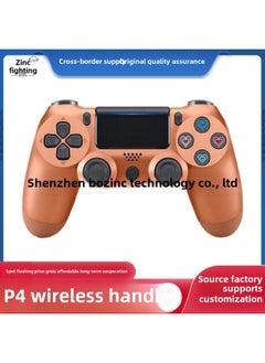 Preferred PS. 4 Game Handle Six Axis Dual Vibration P4 Game Console With Bluetooth Pro Wireless Handle-Product Color:Bronze