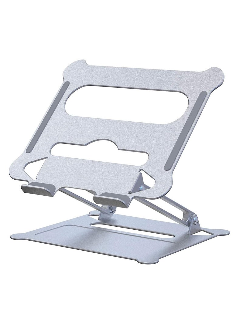 حامل لابتوب قابل للتعديل، حامل لابتوب مريح للمكتب، حامل لابتوب من الألمنيوم خفيف الوزن، حامل كمبيوتر متوافق مع ماك ماك بوك برو إير - Image 1