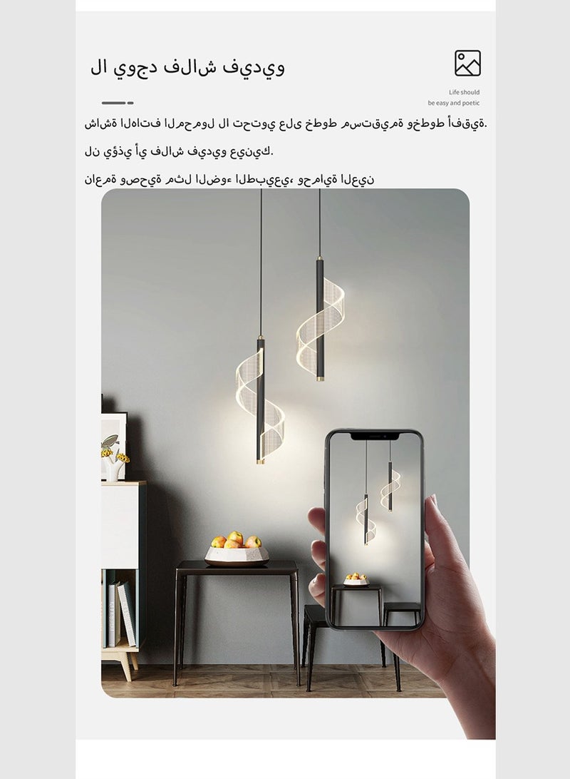 YZMA GLOBAL Nordic LED Pendant Light Modern Hanging Lamp for Indoor Home Lighting Bedside Living Room Dining Table Aisle Decoration Everyday Use - Image 3