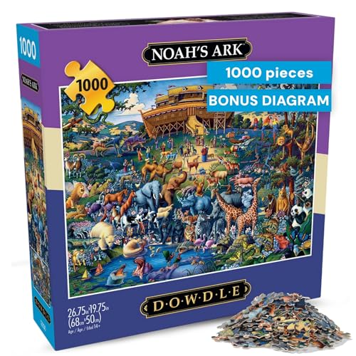 Buffalo Games ألغاز بافالو جيمز 1000 قطعة لغز فلك نوح من داودل هدية فاخرة علبة فويل مع ملصق مرجعي مصنوعة في الولايات المتحدة الأمريكية - Image 1