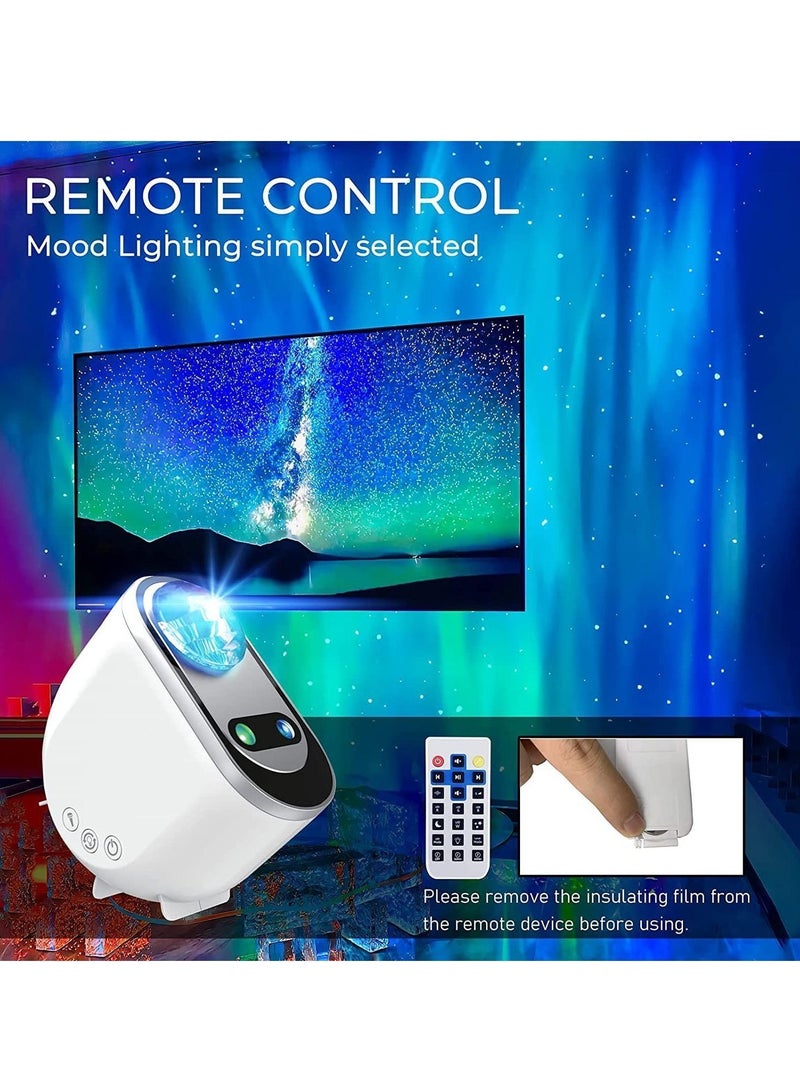 Y&D Galaxy Star Projector 3 in 1 LED Northern Lights Aurora 6 White Noise Starry Moon Light with Bluetooth Speaker for Adult Kids Gift Bedroom Room Decor  - Image 5