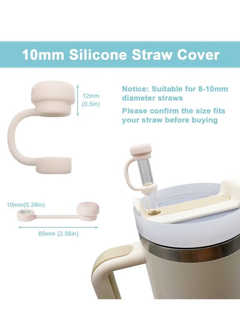 Generic - Straw Cover for Stanley Cup, 6Pcs 10MM Straw Covers Cap Toppers for Stanley Cup 40&30 Oz, Straw Tip Covers for Stanley Cups Accessories - Image 1