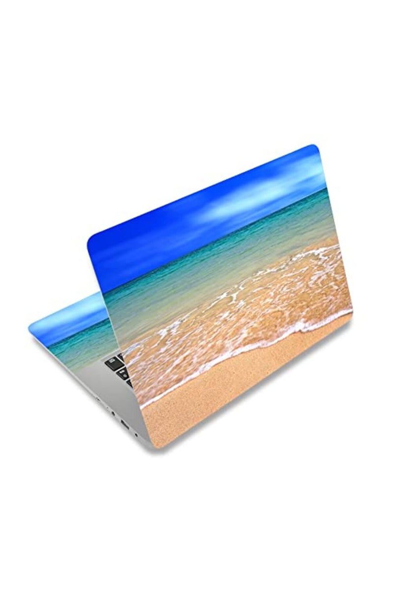 HAPLIVES Laptop Skin Vinyl Sticker Decal, 12" 13" 13.3" 14" 15" 15.4" 15.6 inch Cover Art Decal Protector Fits HP Dell Lenovo Compaq Apple Asus Acer (Beach) - Image 2