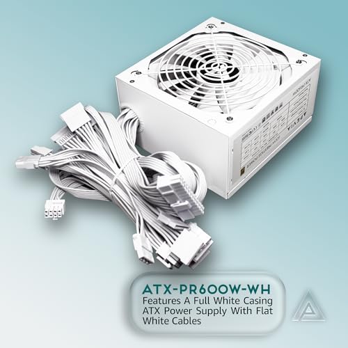 Apevia ATX-PR600W-WH Prestige 600W 80+ Gold Certified, RoHS Compliance, Active PFC ATX Gaming Power Supply White - Image 2