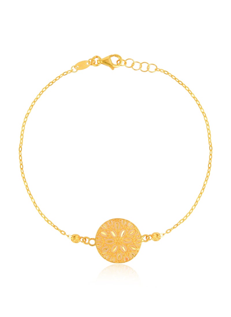 BAFLEH JEWELLERY - 22kt Gold Bracelet in a Beautiful Round Design - Image 1