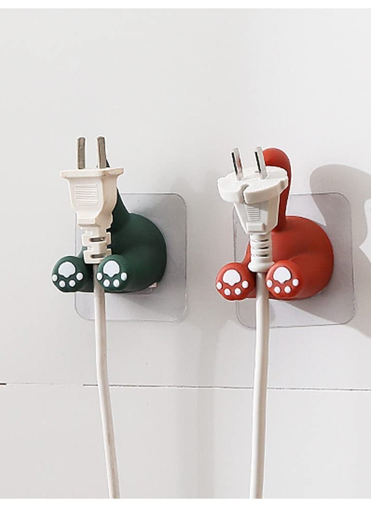 Excefore Wall Toothbrush Holder Cute Animal Adhesive Hooks Space-Saving Plugs Razor Holder Kids Family Sets for Bathroom Washroom and Kitchen (3 Pack) - Image 2